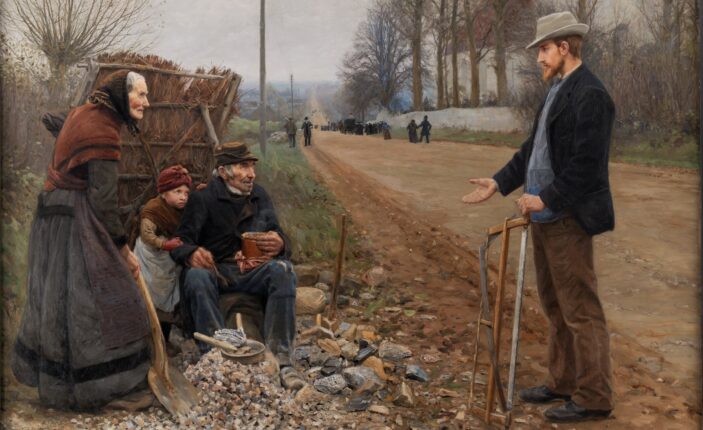 En Landevej (1893).