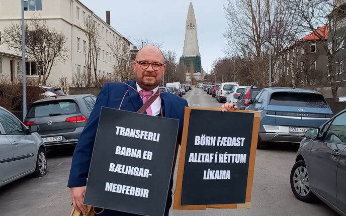 Islandsk homo&shy;aktivist under efter&shy;forskning for å si at transer ikke kan amme