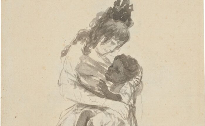Hertuginnen av Alba med María de la Luz på fanget (1794-95).