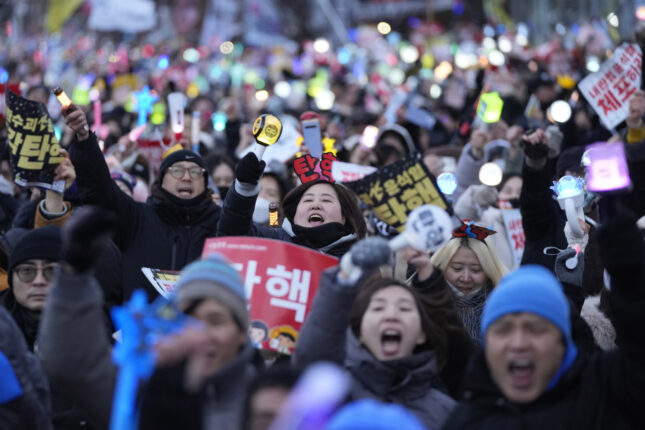 Riksrett for Sør-Koreas president – opposisjonen jubler