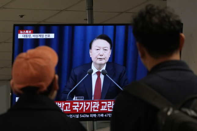 Sør-Korea innfører militær unntakstilstand