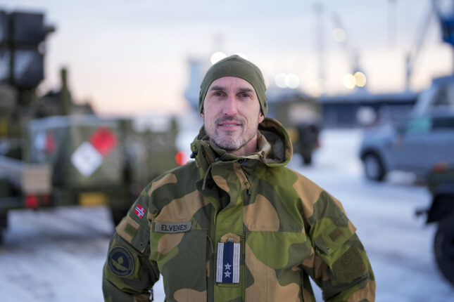 Norske soldater vokter viktig flyplass i Polen