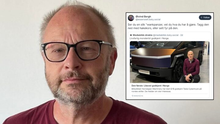 Ap-politiker Øivind Bergh oppfordret til å sette fyr på Tesla-biler: – Burde ikke ha publisert den