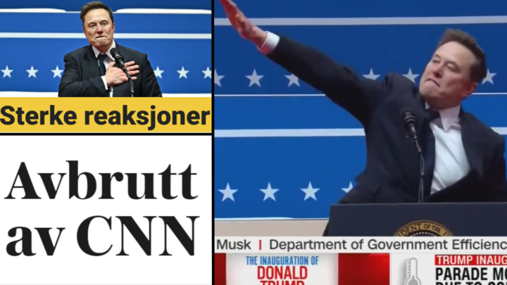 Venstresiden går av skaftet etter Elon Musk-feiring: – Nazihilsen!