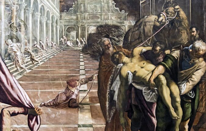 Evangelisten Marcus' legeme bringes til Venezia (1562-66).