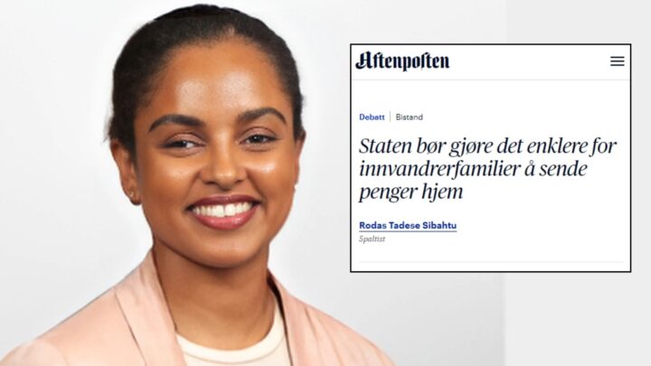 Frekkheten når nye høyder: Aftenposten-spaltist mener nordmenn skal betale for at innvandrere sender penger hjem