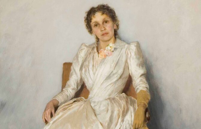 Portrett av Sofia Petrovna Kuvsjinnikova (1888).