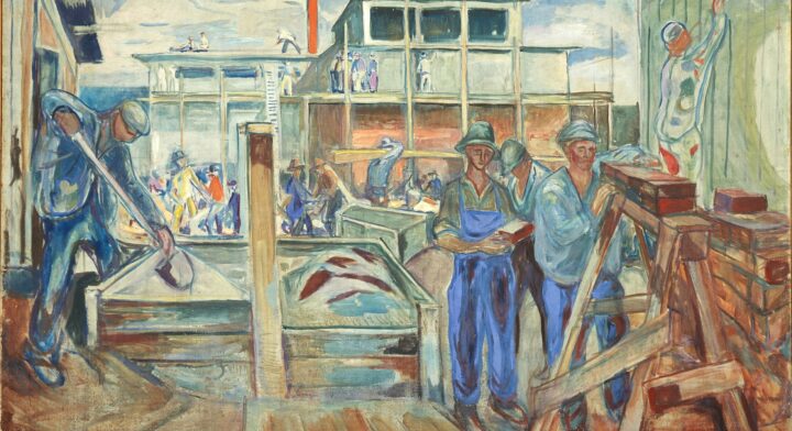 Vinteratelieret under bygging (1929).