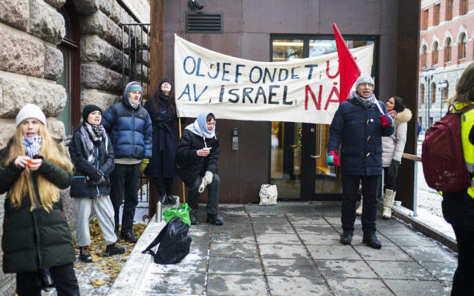 Senterungdommen og AUF krever at Oljefondet trekker seg ut av Israel