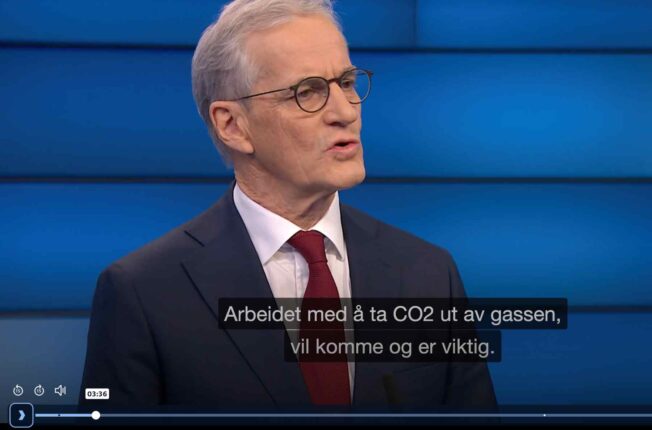 Støre rører om karbonfrie hydrokarboner