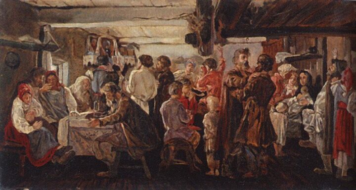Bondebryllup i Tambov-guvernementet (1880).