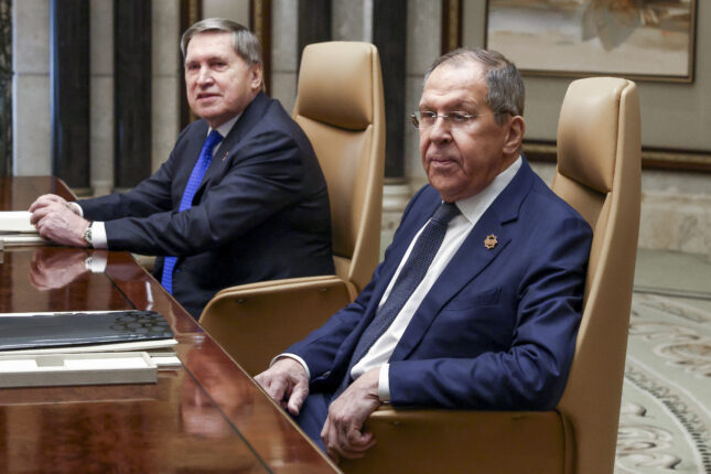 Lavrov: Ingen Nato-land får delta i fredsstyrken