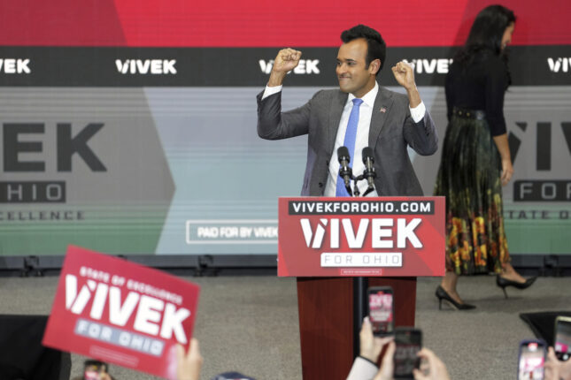 Vivek Ramaswamy vil bli guvernør; støttes av Trump