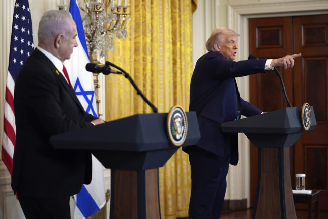 Trump vil overta Gaza og gjenopp&shy;bygge for å skape stabilitet i Midtøsten