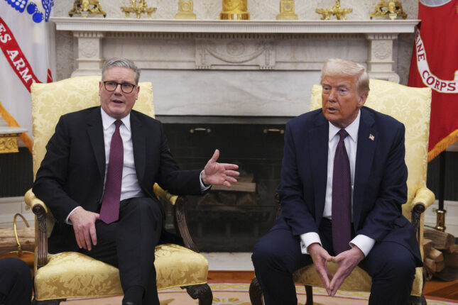 Trump og Starmer gjorde gode miner til slett spill