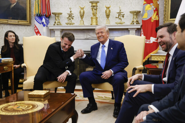 Macron/Trump: Russland vil godta europeiske styrker