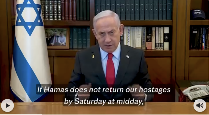 Hamas får frist til lørdag med å frigi gislene