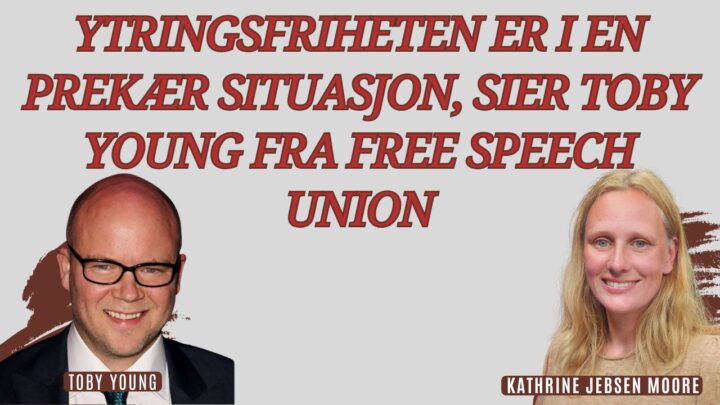 Ytringsfriheten er i en prekær situasjon, sier Toby Young fra Free Speech Union