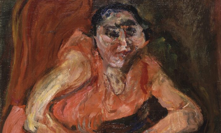 Kvinne i rosa kjole (c.1924).