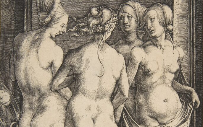 Fire nakne kvinner (1497).
