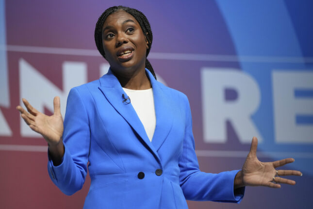 Badenoch vil at britene forlater EMK, kan splitte Tory-partiet