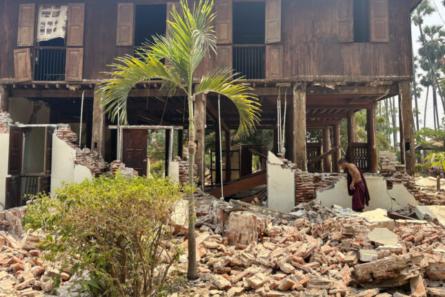 Kraftig jordskjelv i Myanmar, også Bangkok rammet