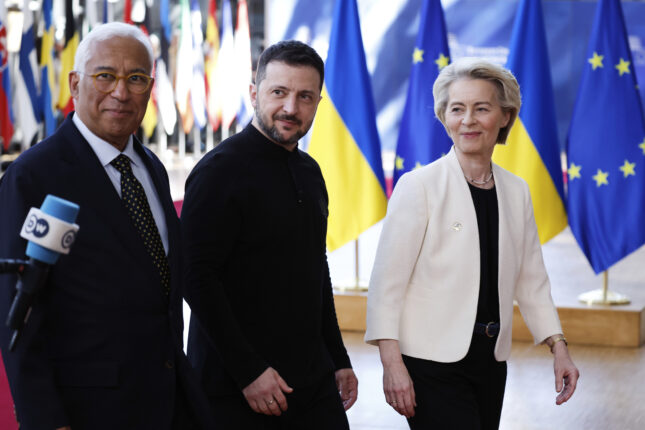 En demonstrativ omfavnelse av Zelenskyj