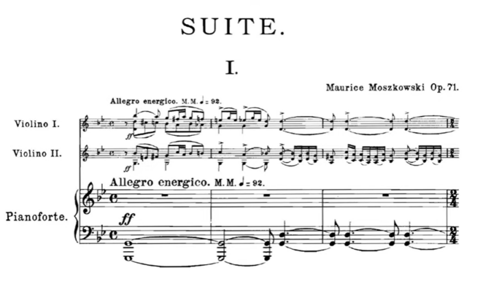 Interlude: Moszkowski - suite op. 71