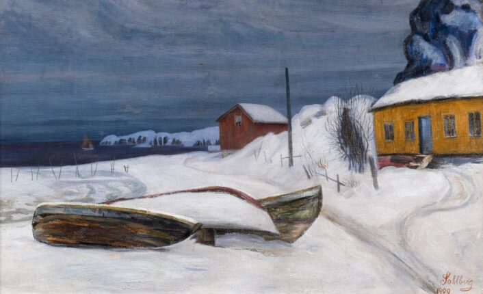 Fra en uthavn (1909).