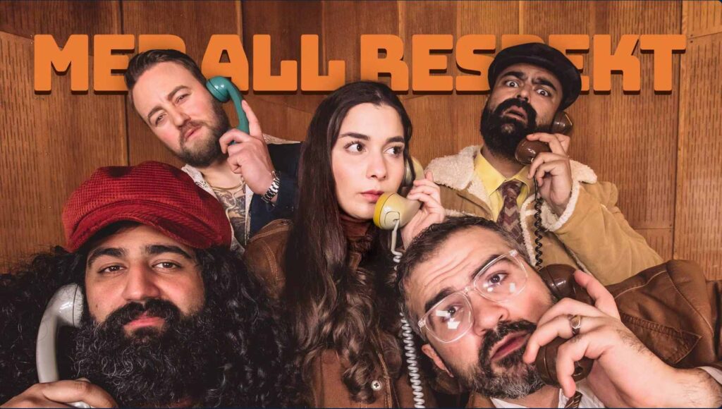 Serieomslag for podkasten «Med all respekt» på NRK