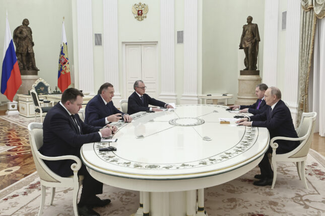 Milorad Dodik er i Moskva
