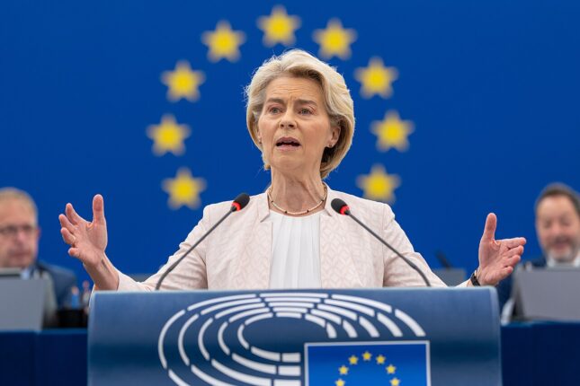 Von der Leyen led neder&shy;lag: EU-plan om 150 milliarder euro til våpen&shy;fond avvist