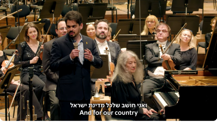 Interlude: Argerich spiller Bach for israelske gisler