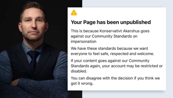 Facebook-sensur av Konservativt: – Dette er valg&shy;påvirkning
