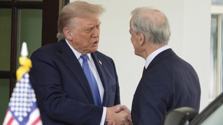 Støre fikk en varm velkomst av Trump i Washington