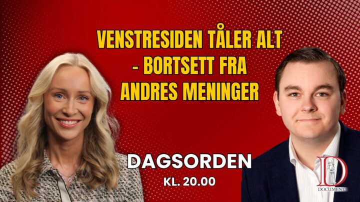 Venstresiden tåler alt – bortsett fra andres meninger