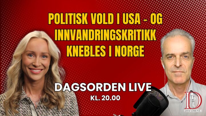 Politisk vold i USA – og innvandrings&shy;kritikk knebles i Norge | Dagsorden LIVE 22. mai