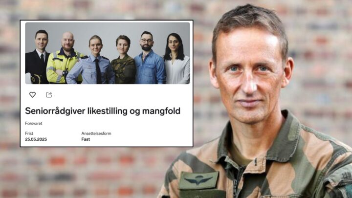 Forsvaret mangler ammunisjon – utlyser stilling for mangfolds&shy;rådgiver med 950.000 i lønn
