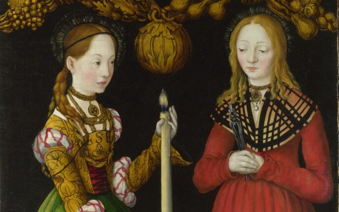De hellige Genevieve og Apollonia (1506).