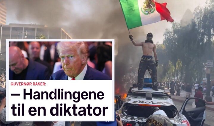 Norske medier fremstiller Trump som skurken i opptøyene i Los Angeles