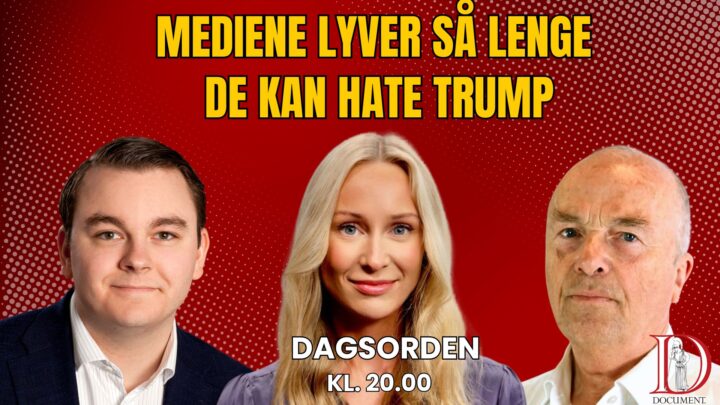 Mediene lyver så lenge de kan hate Trump