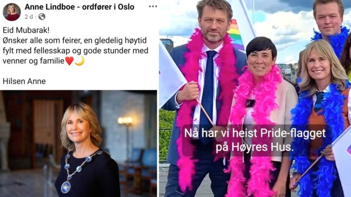 Oslo Høyre feirer islam og Pride - dropper norske høytider