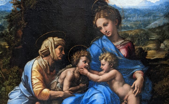 Maria og Elizabeth med Jesusbarnet og Johannes Døperen (1516-18).