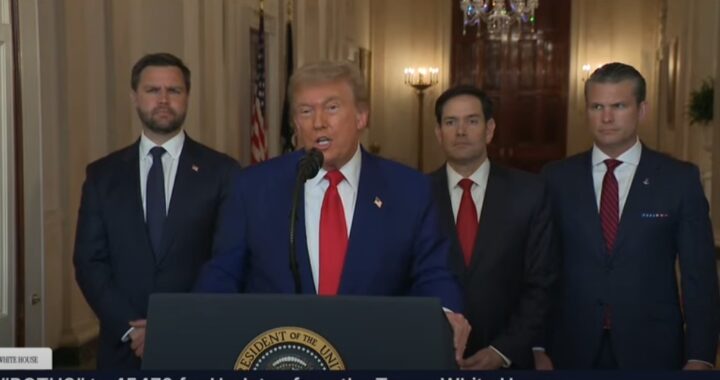 Trumps tale etter bombingen av atomanleggene i Iran, oversatt til norsk
