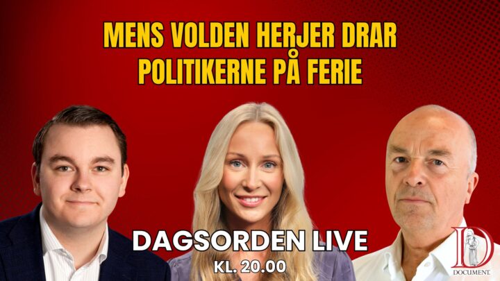 Mens volden herjer drar politikerne på ferie