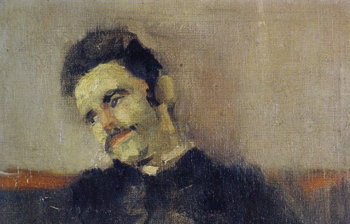 Portrett av komponisten Hjalmar Borgström (1883?).
