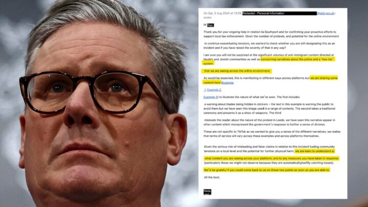 Stor avsløring: Starmer-regjeringen brukte Big Tech til å sensurere innvandrings-kritikk