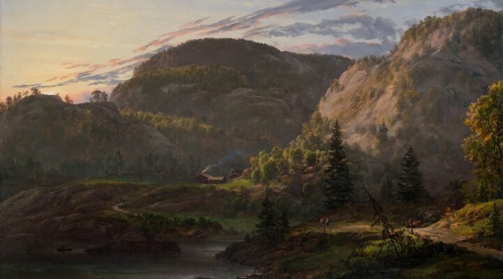 Parti fra veien mellom Vassbotten og Kokkesvold (1850).