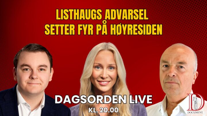 Listhaugs advarsel setter fyr på høyresiden