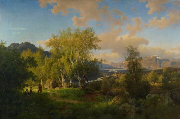 Landskab fra Ringerige (1850).